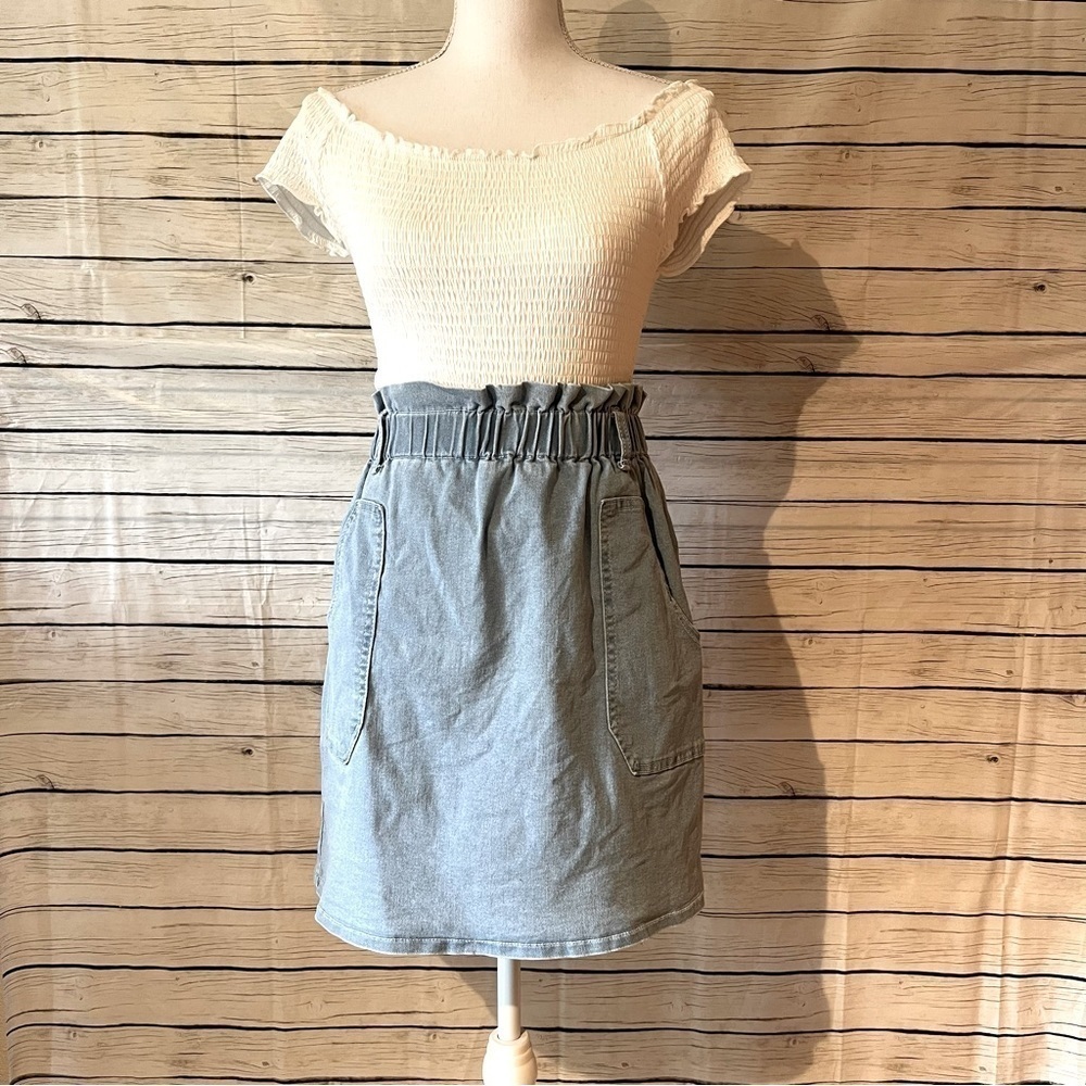 KANCY KOLE Women's Casual High Waist A Line Skirt With Pockets Size Small
